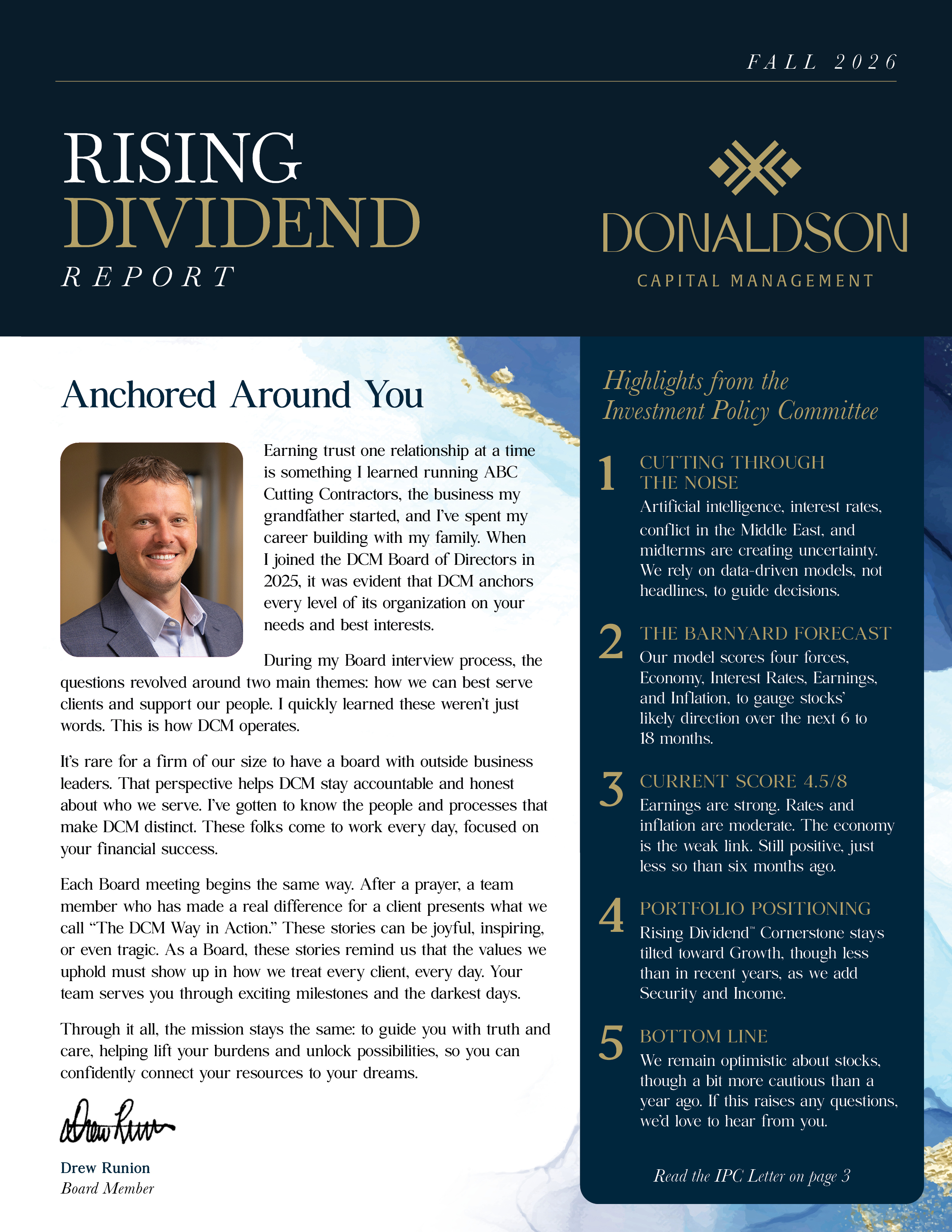 Rising Dividend Report
